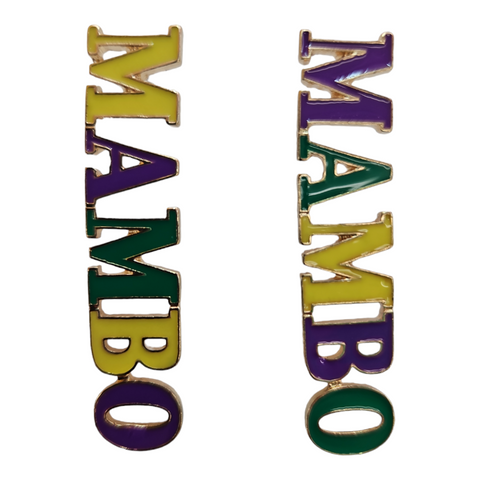 Mambo Mardi Gras earrings