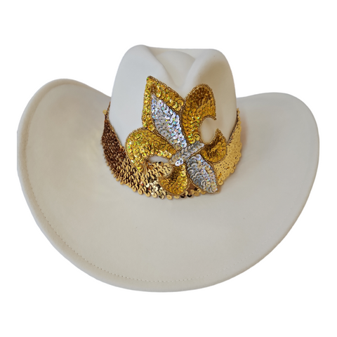Cream cowboy hat