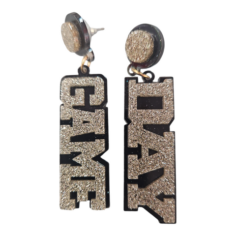 Game Day earrings (Light gold color)