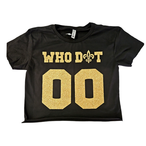 00 crop black & gold