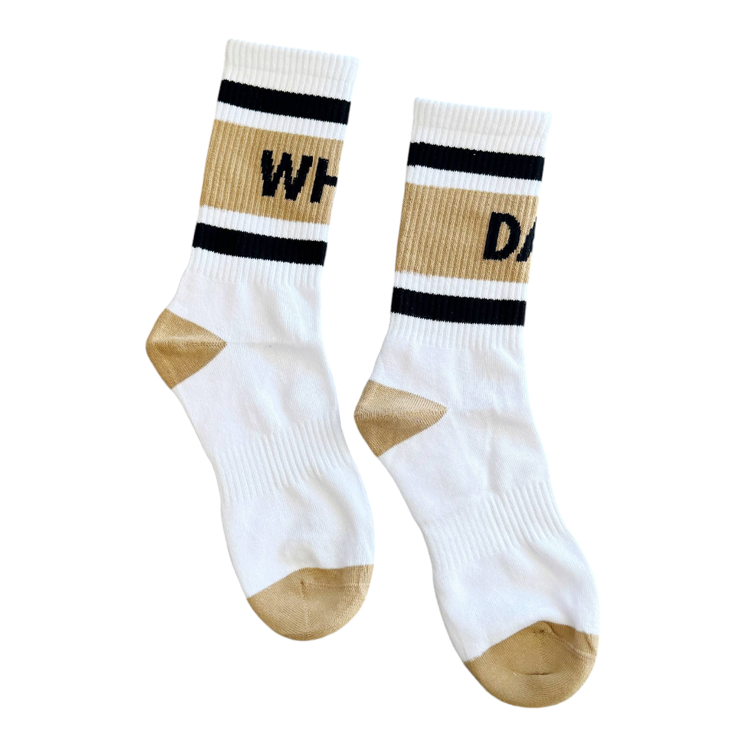 Black n gold socks