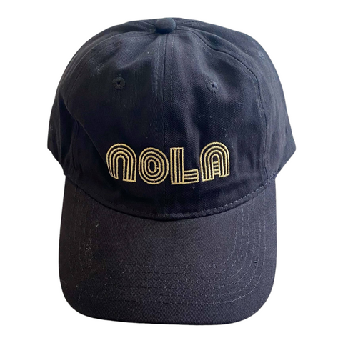 Nola black/gold embroidery cap