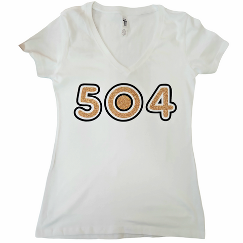 504 white (sparkly)