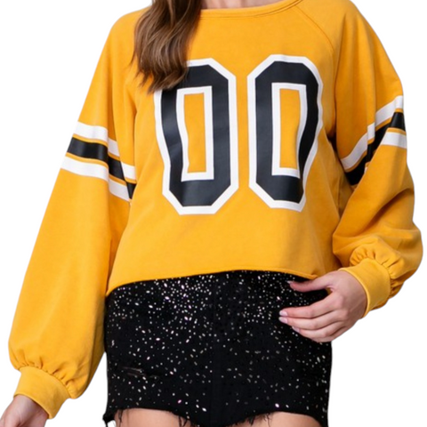 Oversized varsity sweatshirt