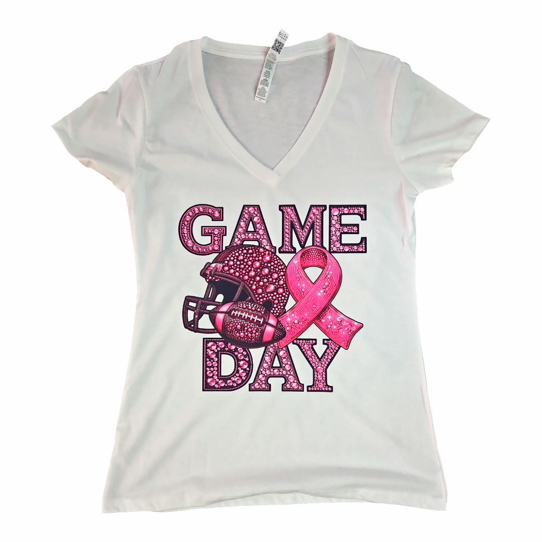 Game Day pink graphics tshirt