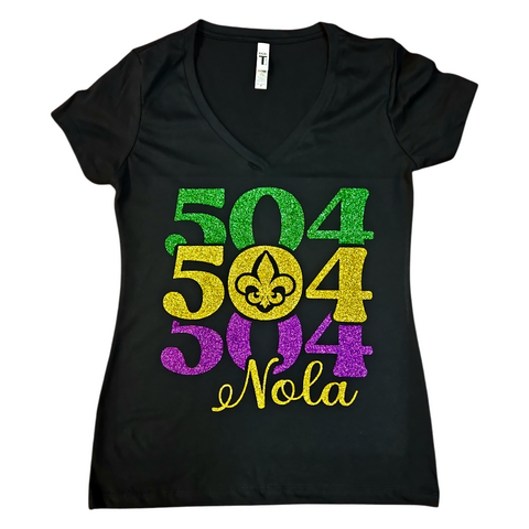 504 Nola Mardi Gras tshirt