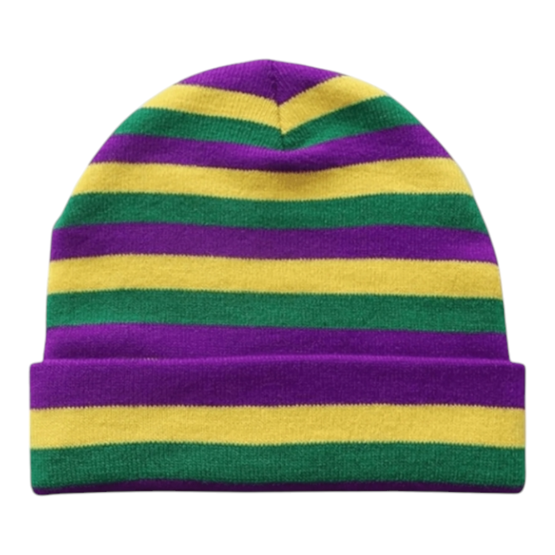 Mardi striped beanie