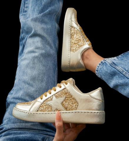 Gold Explosion sneakers