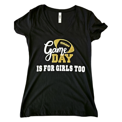 Girls like game day tshirts